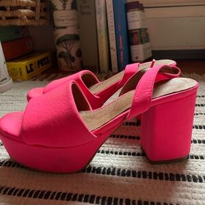 Women's Pink Platform Heels